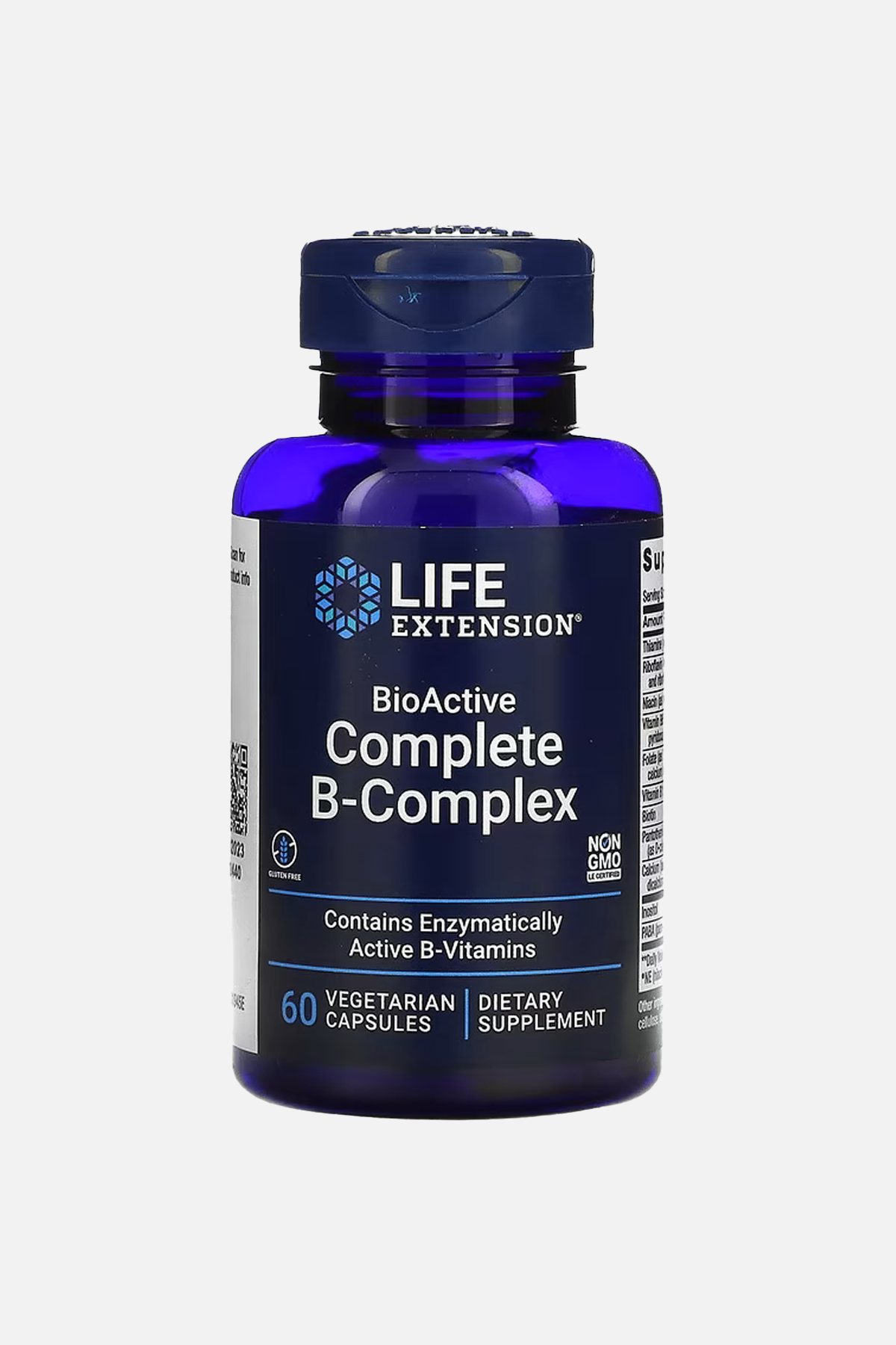 Life Extension, BioActive Complete B-Complex, 60 Vejetaryen Kapsül