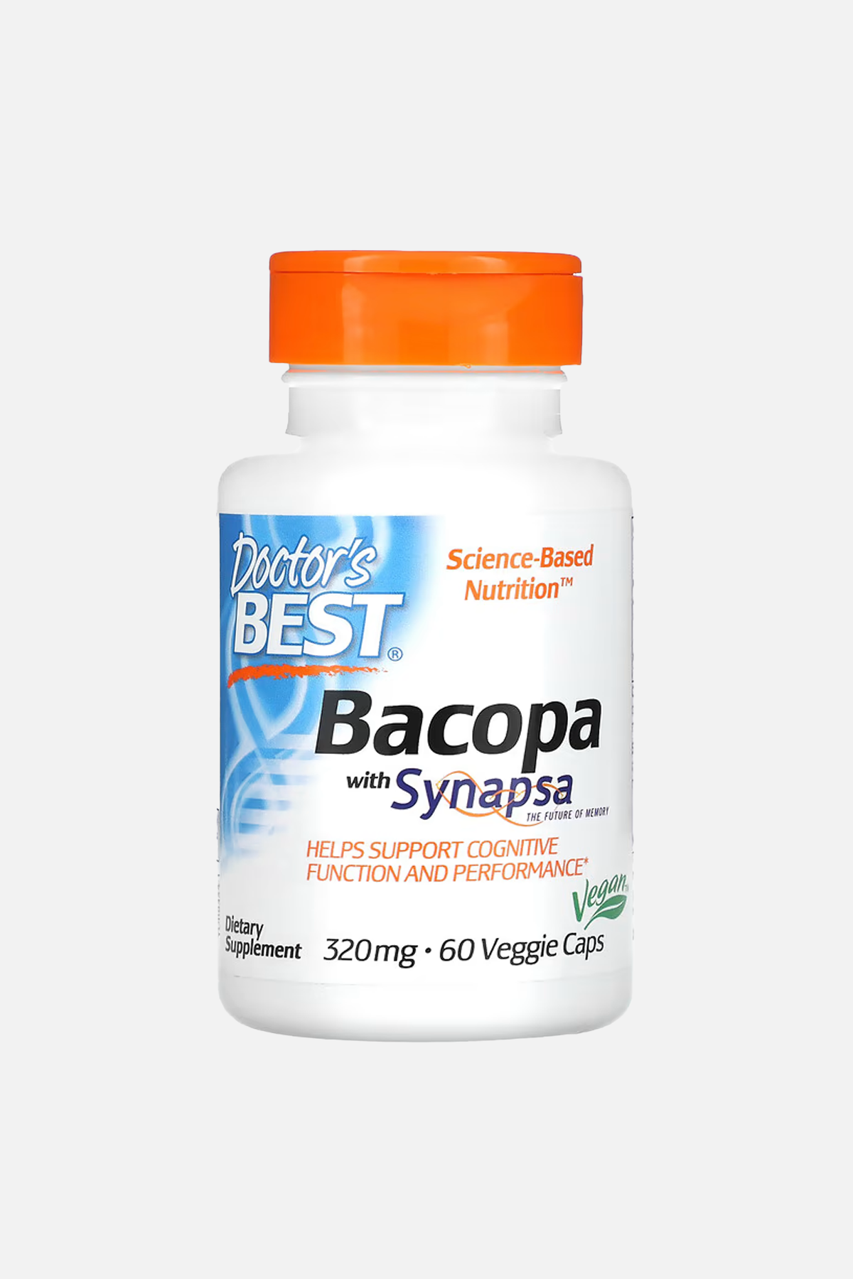 Doctor's Best, Synapsa İçeren Bakopa, 320 mg, 60 Bitkisel Kapsül