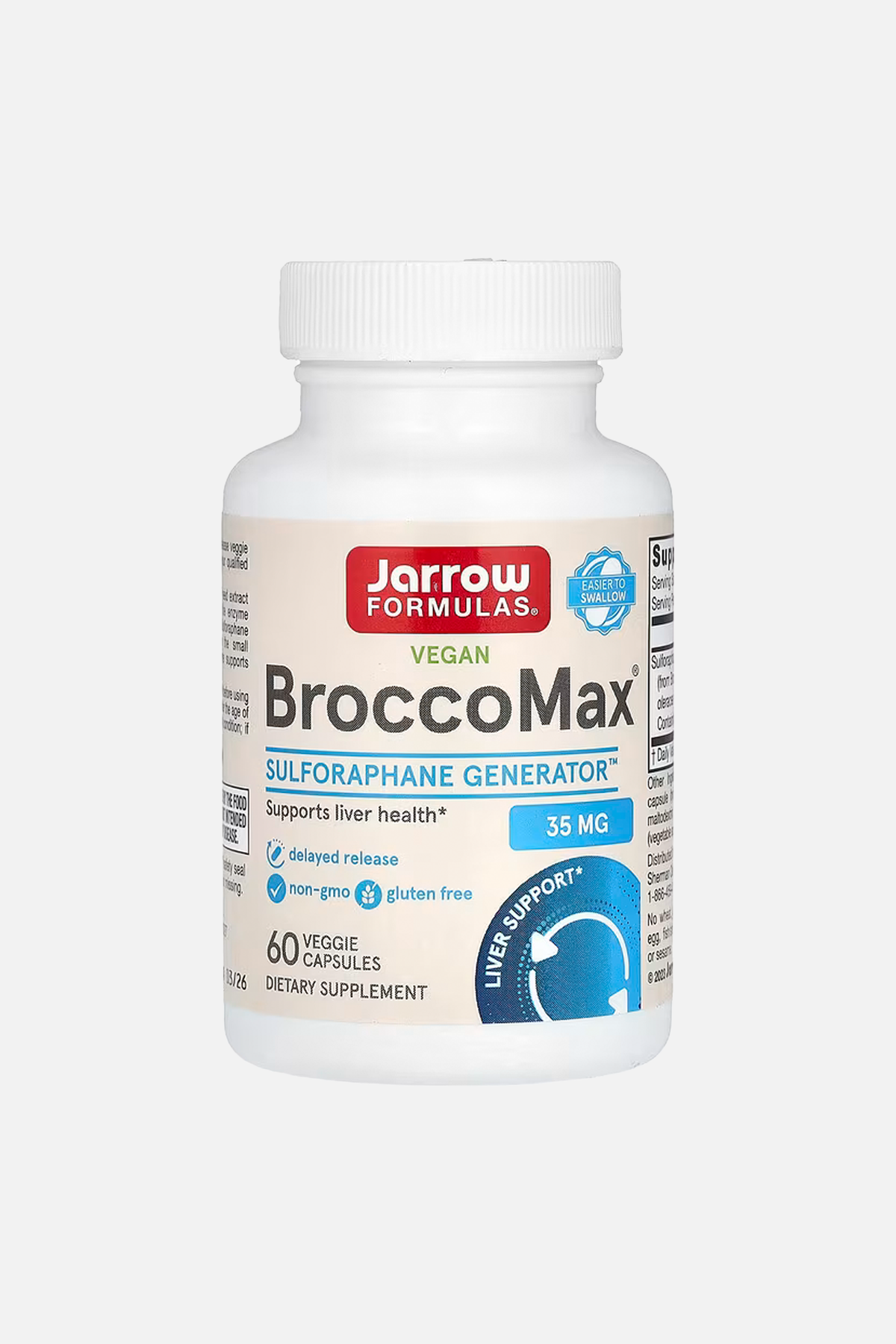 Jarrow Formulas, Vegan BroccoMax, 17,50 mg, 60 Bitkisel Kapsül