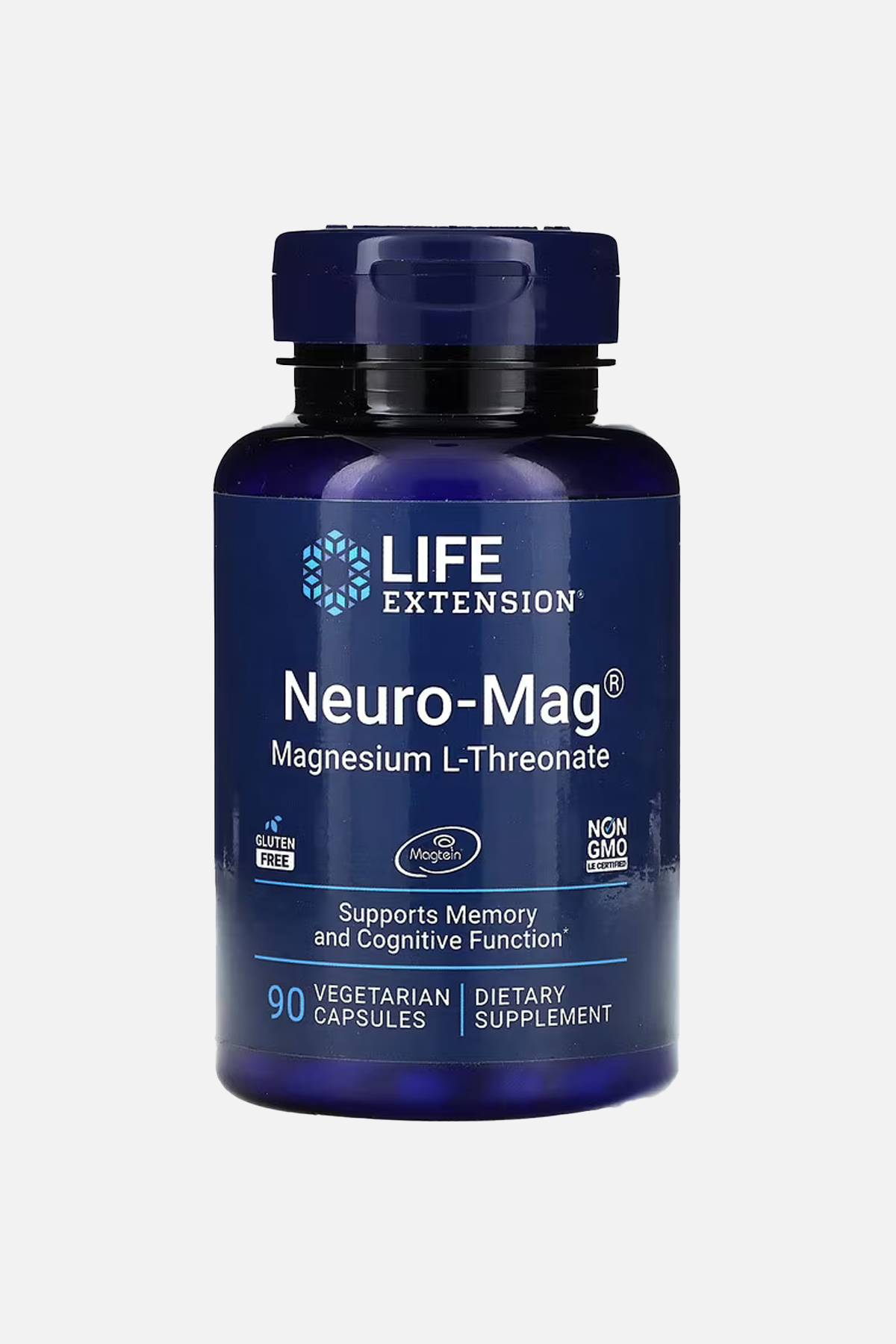 Life Extension, Neuro-Mag, Magnezyum L-Treonat, 90 Vejetaryen Kapsül